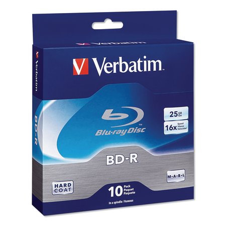 VERBATIM BD-R Blu-Ray Disc, 25GB, 6x, PK10 97238